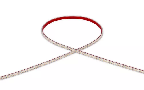 Лента светодиодная SMD тёпло-белая DC24V 14,4W/m 3000K 1960Lm/m 160д/м CRI>90 IP65, упаковка 5 метров, ширина 8мм, высота 3,8мм, самоклейкая