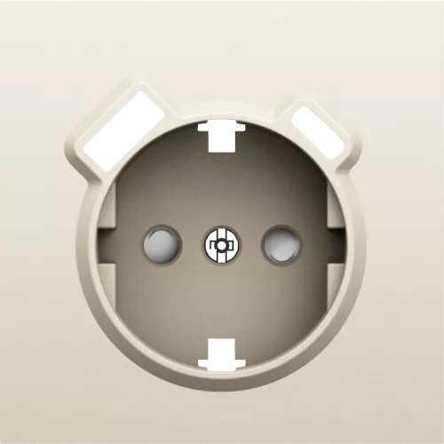 Накладка для розетки Schuko с зарядным устройством USB A+C, со шторками 16A 250В, слоновая кость, серия S08