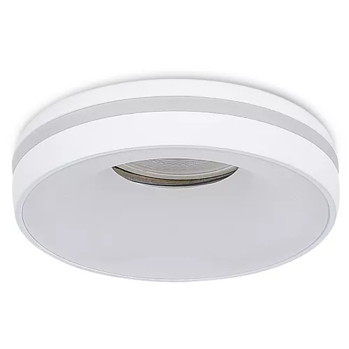 Светильник встраиваемый под LED-лампу с цоколем GU10  D95xH38мм IP20, белый, без лампы