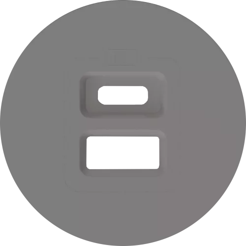Накладка для розеток USB, матовый кашемир, серия D16