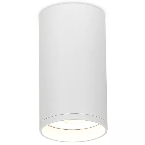 Светильник накладной под LED-лампу с цоколем GU10 D55xH80мм IP20, белый, без лампы