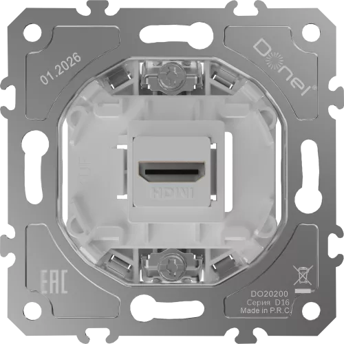 Механизм HDMI 2.0a, разъем Type A 180° 4K  Full HD @ 60 Hz 3D, HDR, серия D16