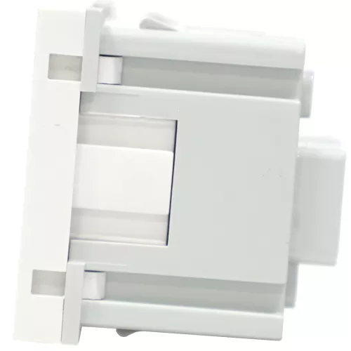 Розетка 2К+З нем.ст., в/заж., с з/ш, бел. матовая (45х45мм), серия (тип) DF6