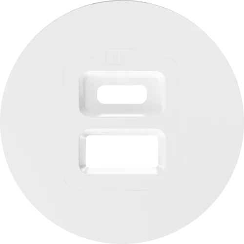 Накладка для розеток USB, глянцевый белый, серия D16