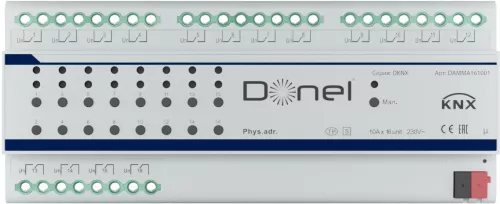 KNX многофункциональный актуатор 16-ти канальный 10A