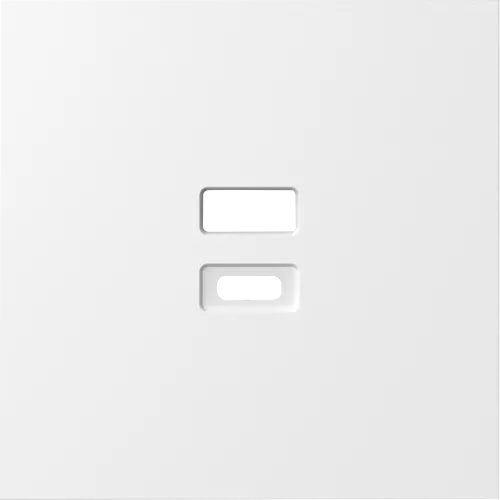 Накладка для USB-зарядки, цвет матовый белый, серия S08 Donel