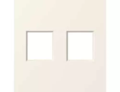 Накладка на 2 выхода для розеток RJ11, RJ45 и TV/SAT, цвет матовый кремовый, серия A07 Donel