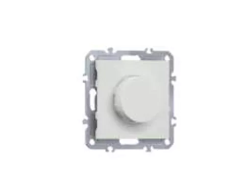Светорегулятор поворотный Triac LED 100Вт, активная нагрузка 300Вт, цвет матовый белый, серия A07 Donel