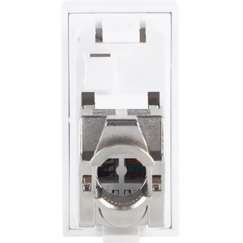 Розетка компьютерная RJ45 кат.5e FTP, 1 модуль, 22,5х45мм, цвет белый
