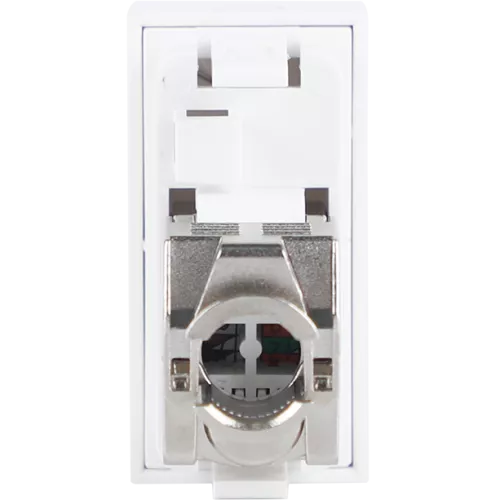 Розетка компьютерная RJ45 кат.6 FTP, 1 модуль, 22,5х45мм, цвет белый
