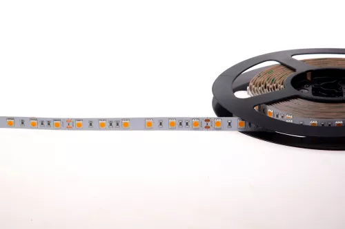 Лента светодиодная SMD тёпло-белая DC24V 14,4W/m 3000K 1400Lm/m 60д/м CRI>85 IP20, упаковка 5 метров, ширина 10мм, высота 2мм, самоклейкая