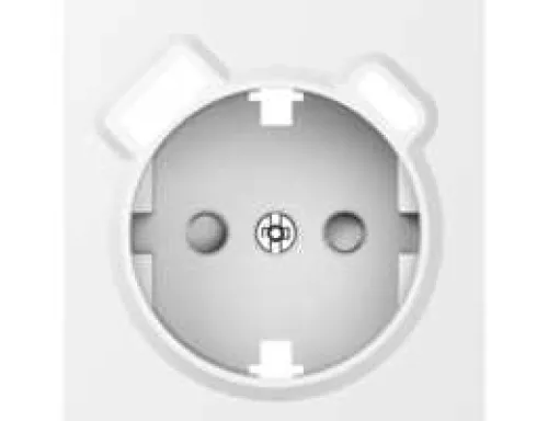 Накладка для розетки Schuko с зарядным устройством USB A+C, со шторками 16A 250В, матовый белый, серия A07