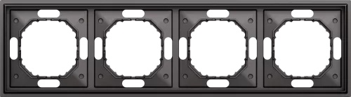 Рамка Podium 4-я, цвет матовый титан, серия S08 Donel