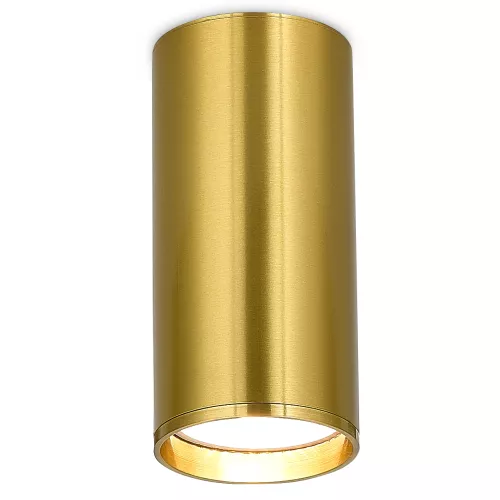 Светильник накладной под LED-лампу с цоколем GU10 D55xH80мм IP20, латунь, без лампы
