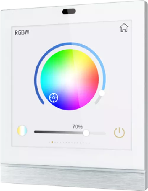 KNX стандартная сенсорная панель, цветная 4-х дюймовая, цвет белый
